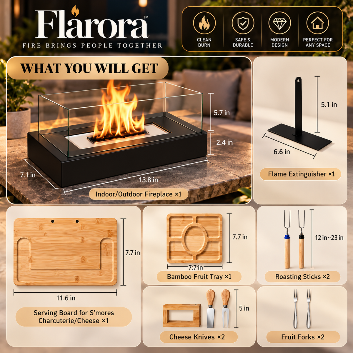 Flarora™ Ember Table